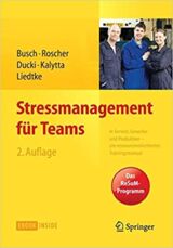 Cover von Stressmanagement für Teams in Service, Gewerbe und Produktion - ein ressourcenorientiertes Trainingsmanual