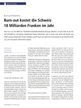 Cover von Burn-out kostet die Schweiz 18 Milliarden Franken im Jahr